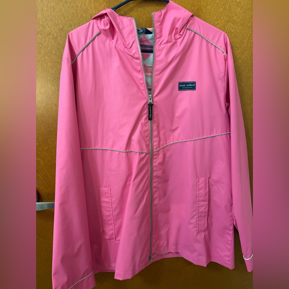 Simply Southern Pink and Blue Patterned Jacket